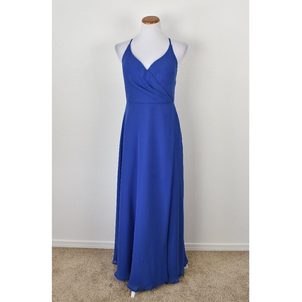 Azazie DAVIS Royal Blue Chiffon Dress - 10